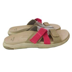Earth Origins By Earth Sandals Womens 10 M Vara Slip On Slide Gray Leather